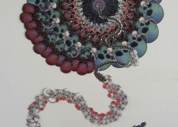 Cheng Yen Pheng - Flower of life (2015-2018) | Printed art card on wood; 122cm x 81cm