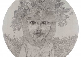 Cheong Kiet Cheng - A Song for You and I (2019) , Ink on canvas, 150cm diameter