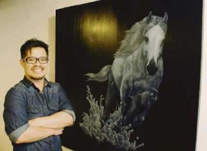 Munkao with the painting of a horse that literally gallops as you pedal a bicycle next to it.