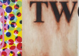 Sean Lean - 3 (2017) | Enamel paint on canvas ;178cm x 469cm (Triptych)