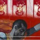 Anurendra Jegadeva - The Red Landscape (2007) Oil on canvas; 52cm x 26cm each (5 panels)