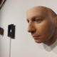 Installation view: Heather Dewey-Hagborg - Watson’s Ghost (2021) | Two 3D printed portraits, with holographic video presented on a Looking Glass Portrait; 8 x 8 x 6 inches