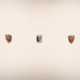 Installation view: Heather Dewey-Hagborg - Watson’s Ghost (2021) | Two 3D printed portraits, with holographic video presented on a Looking Glass Portrait; 8 x 8 x 6 inches