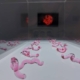 Installation view: Heather Dewey-Hagborg - Lovesick: the Transfection (2019) | Custom retrovirus, glass (10 vials), two single channel HD videos, music arranged by the artist; Dimensions variable